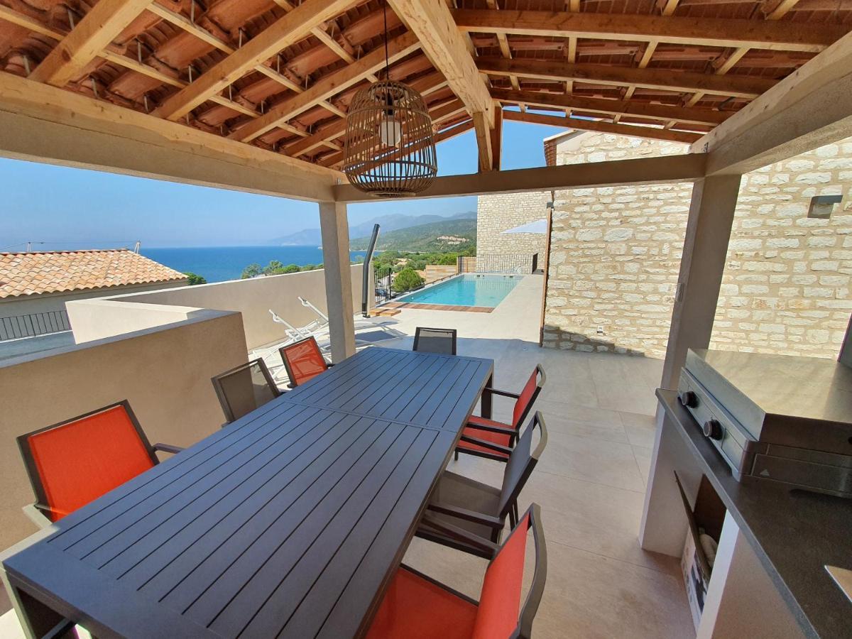 St-Florent Appartement Neuf Vue Mer Panoramique Piscine 4 Chambres - Mor401 Saint-Florent  Exterior foto